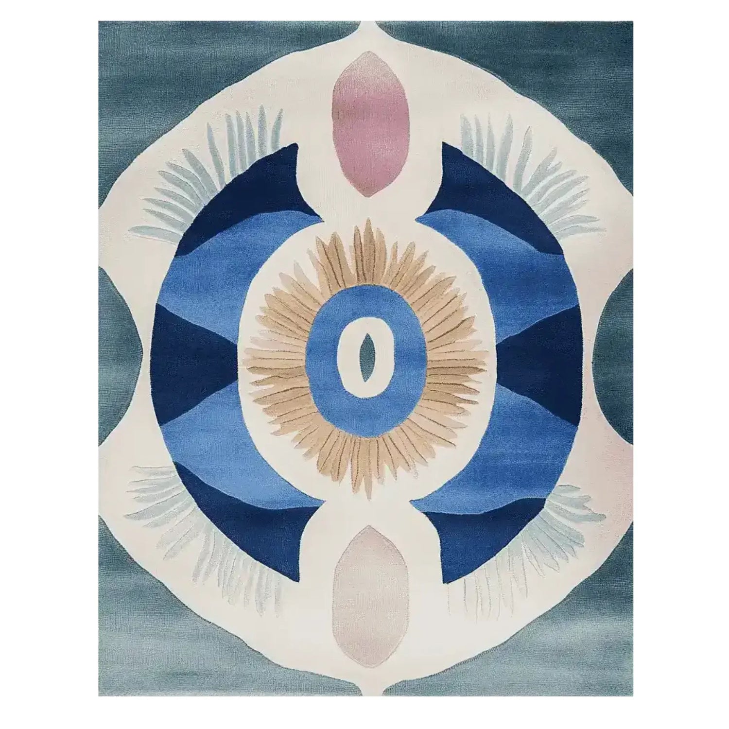 Celestial Spiral Hand Tufted Rug