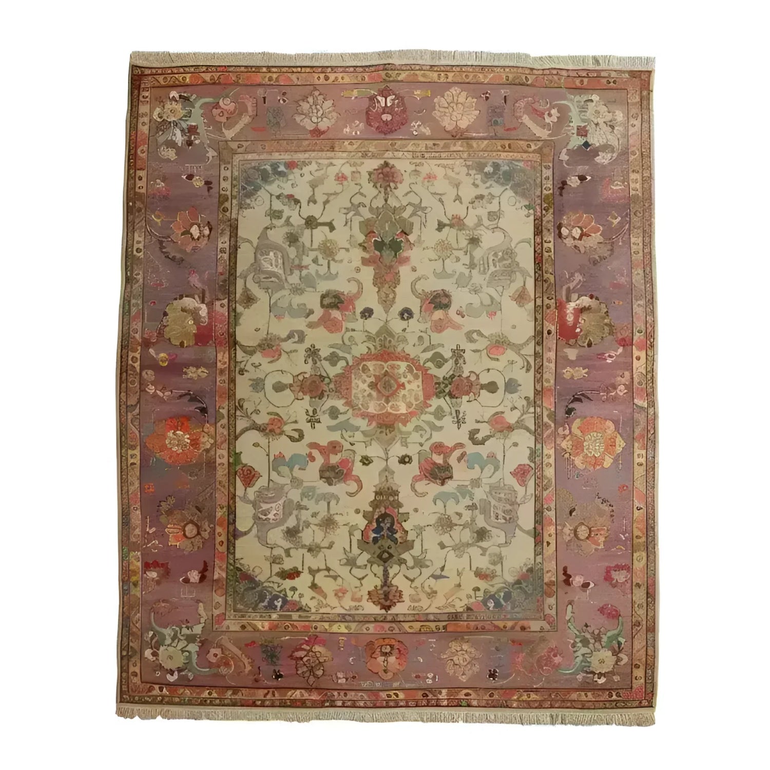 Charming Blooms Hand Knotted Area Rug
