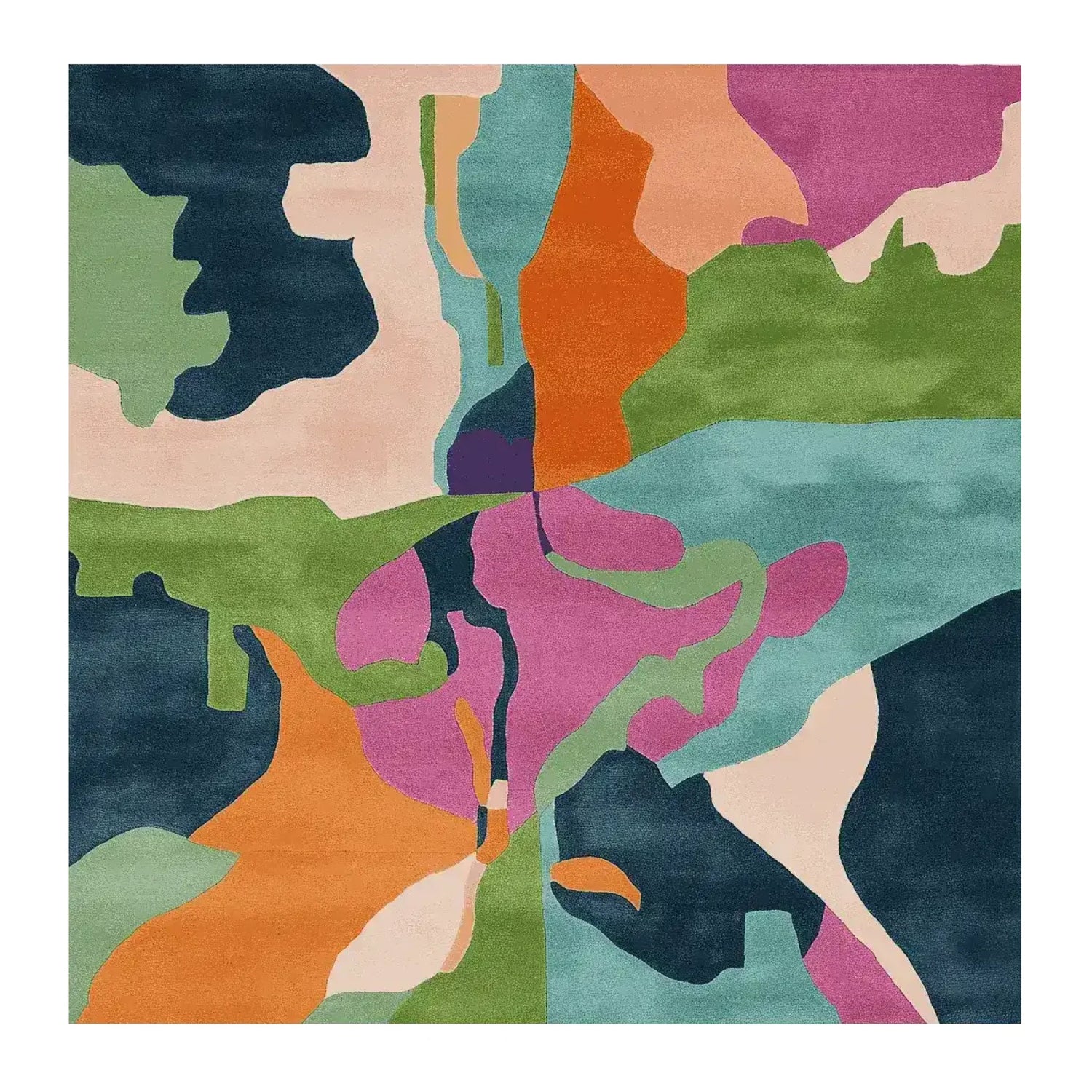 Chromatic Terrain Flow Hand Tufted Rug