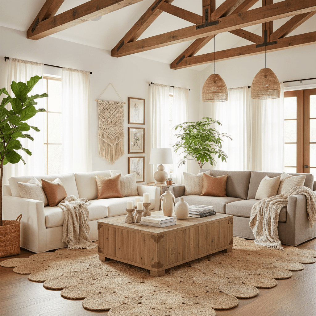 Circle of Life Braided Area Jute Rug - Natural