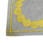 Circle of Suns Square Hand Tufted Wool Rug - Gray 5 - 1001 Knots