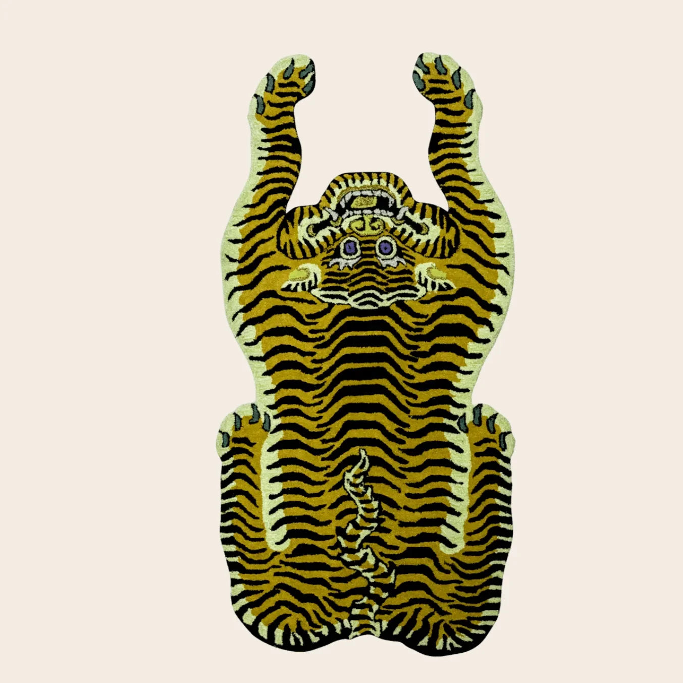 Classic Tiger Yogi Accent Wool Rug