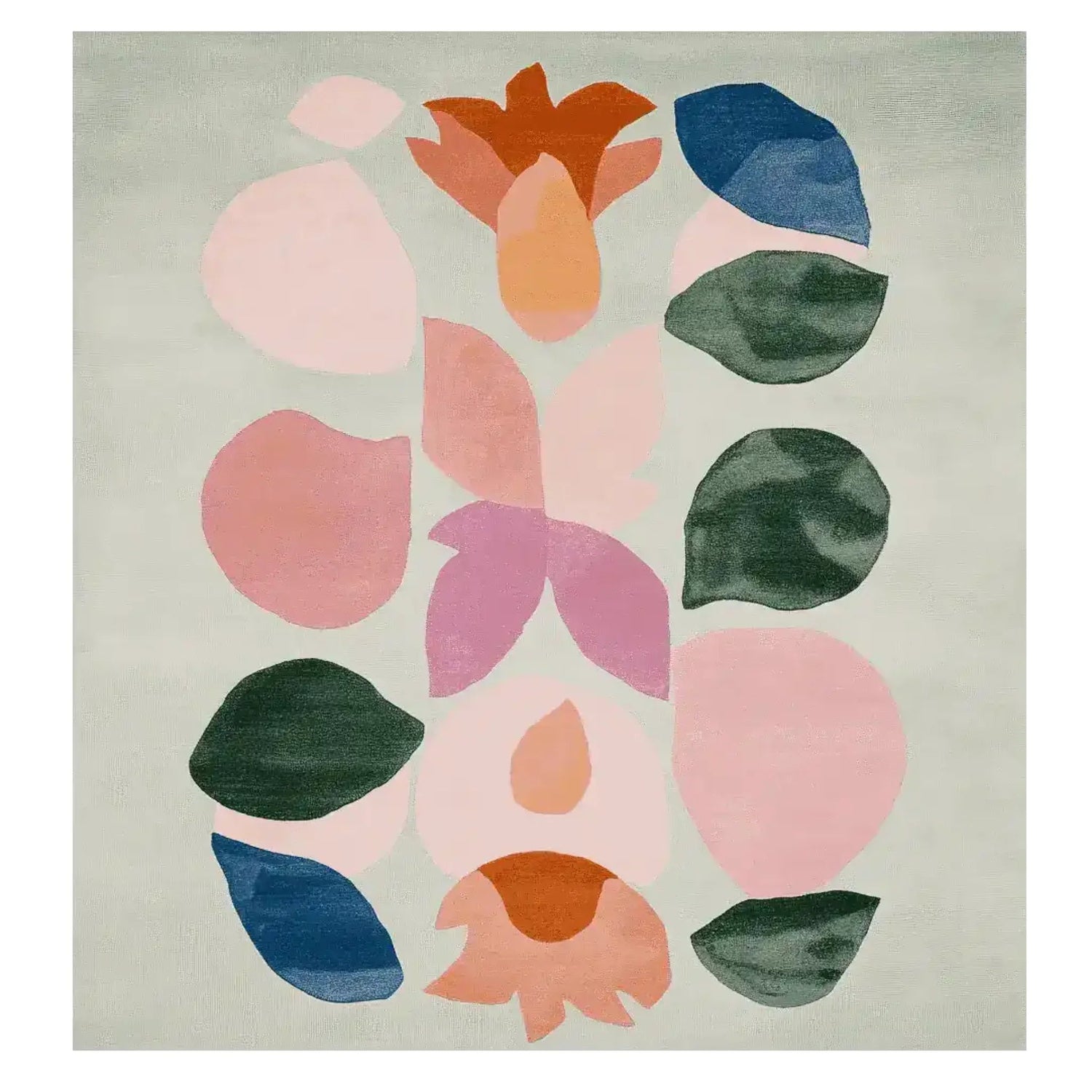 Color Bloom Balance Hand Tufted Rug 1 - 1001 Knots
