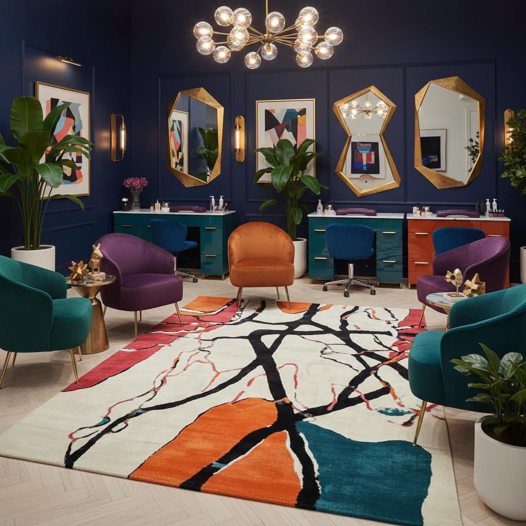 Color Frame Chaos Hand Tufted Rug