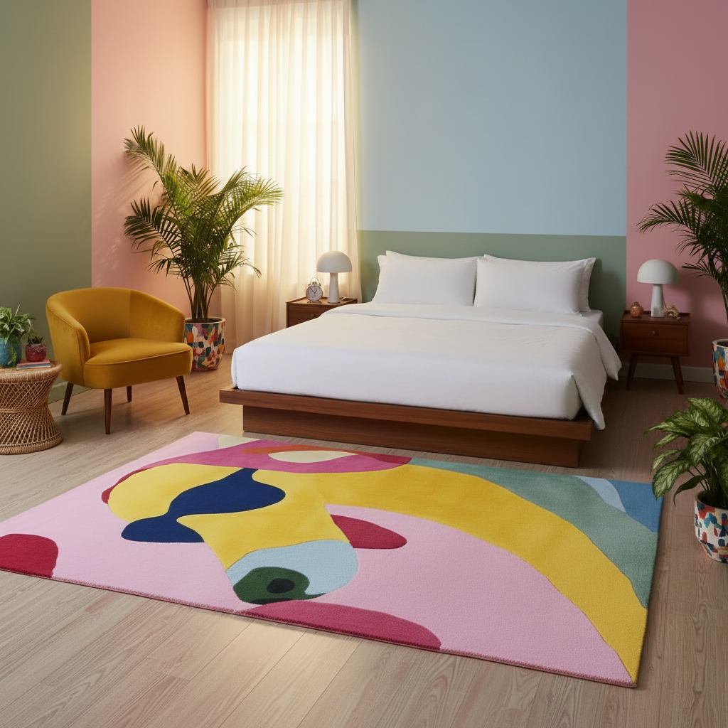 Colorwave Dog Drift Hand Tufted Rug