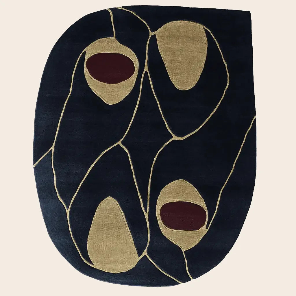 Concrete Line Study Hand Tufted Rug - rug