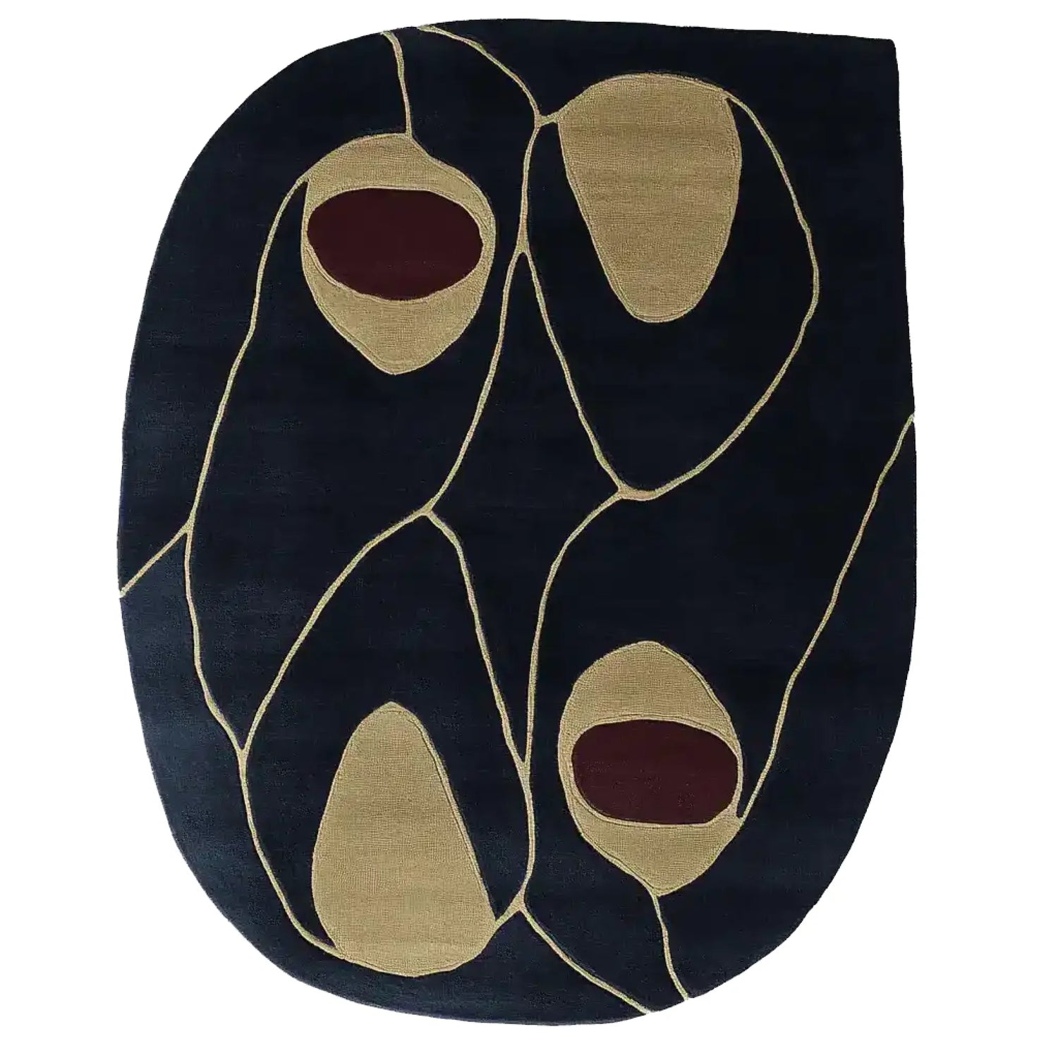 Concrete Line Study Hand Tufted Rug