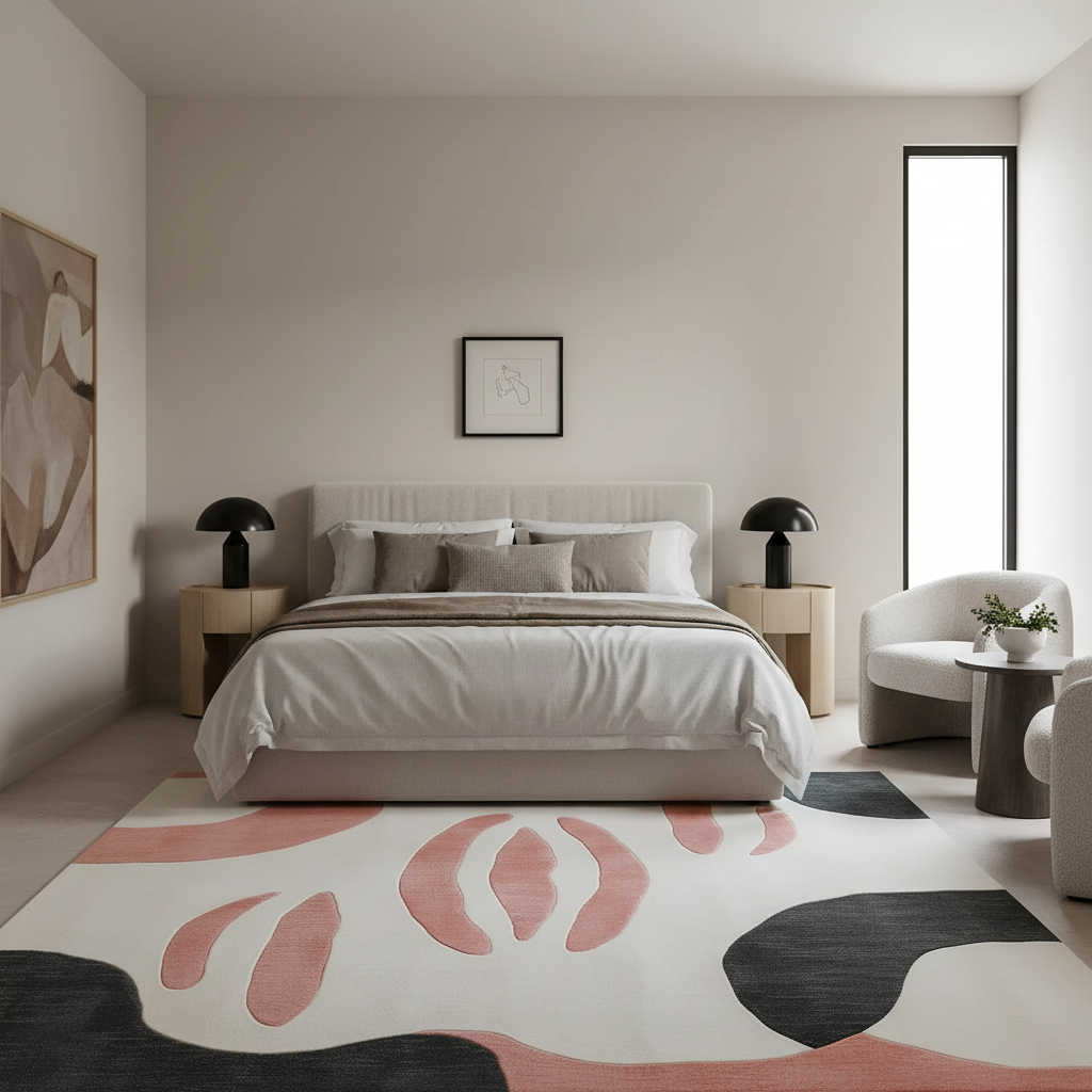 Coral Whisper Hand Tufted Wool Rug