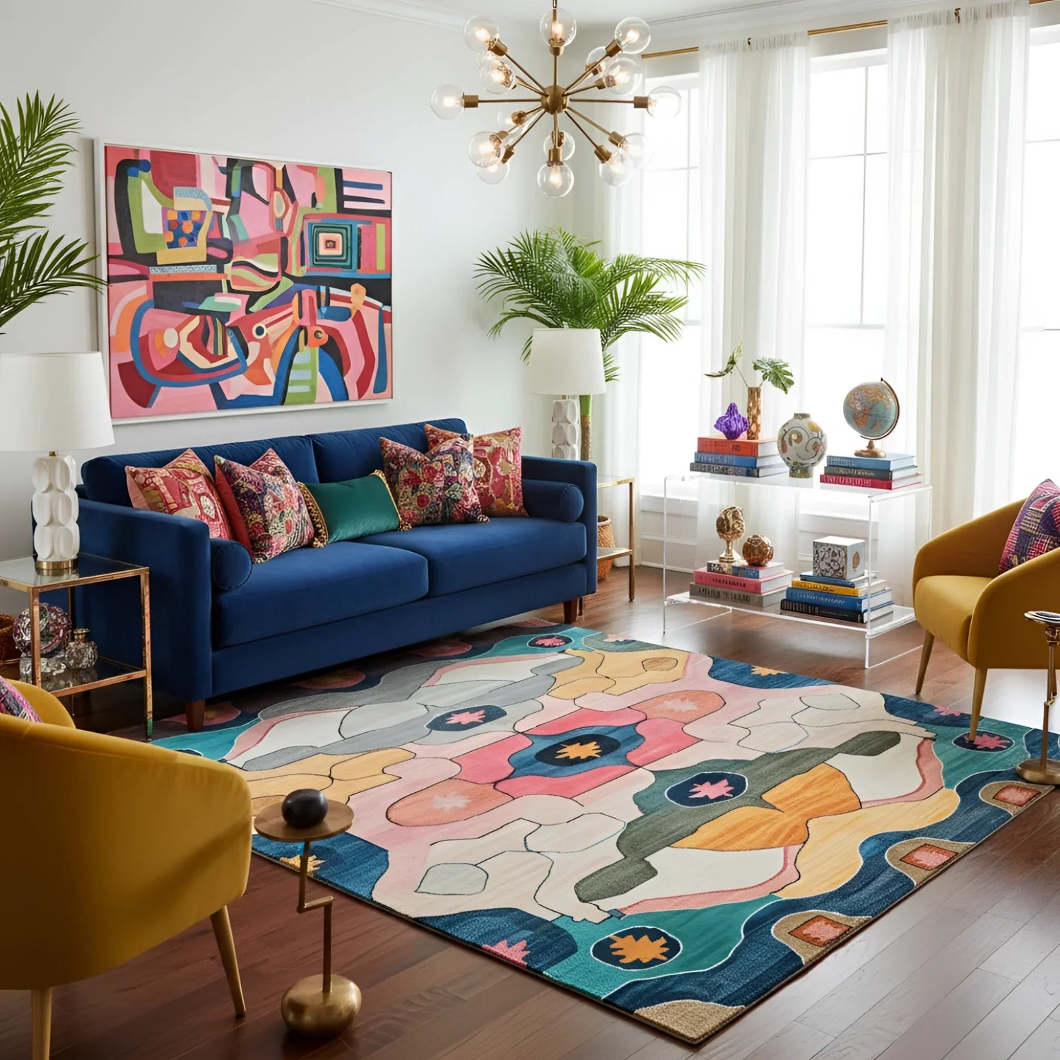 Cosmic Tides Hand Tufted Rug