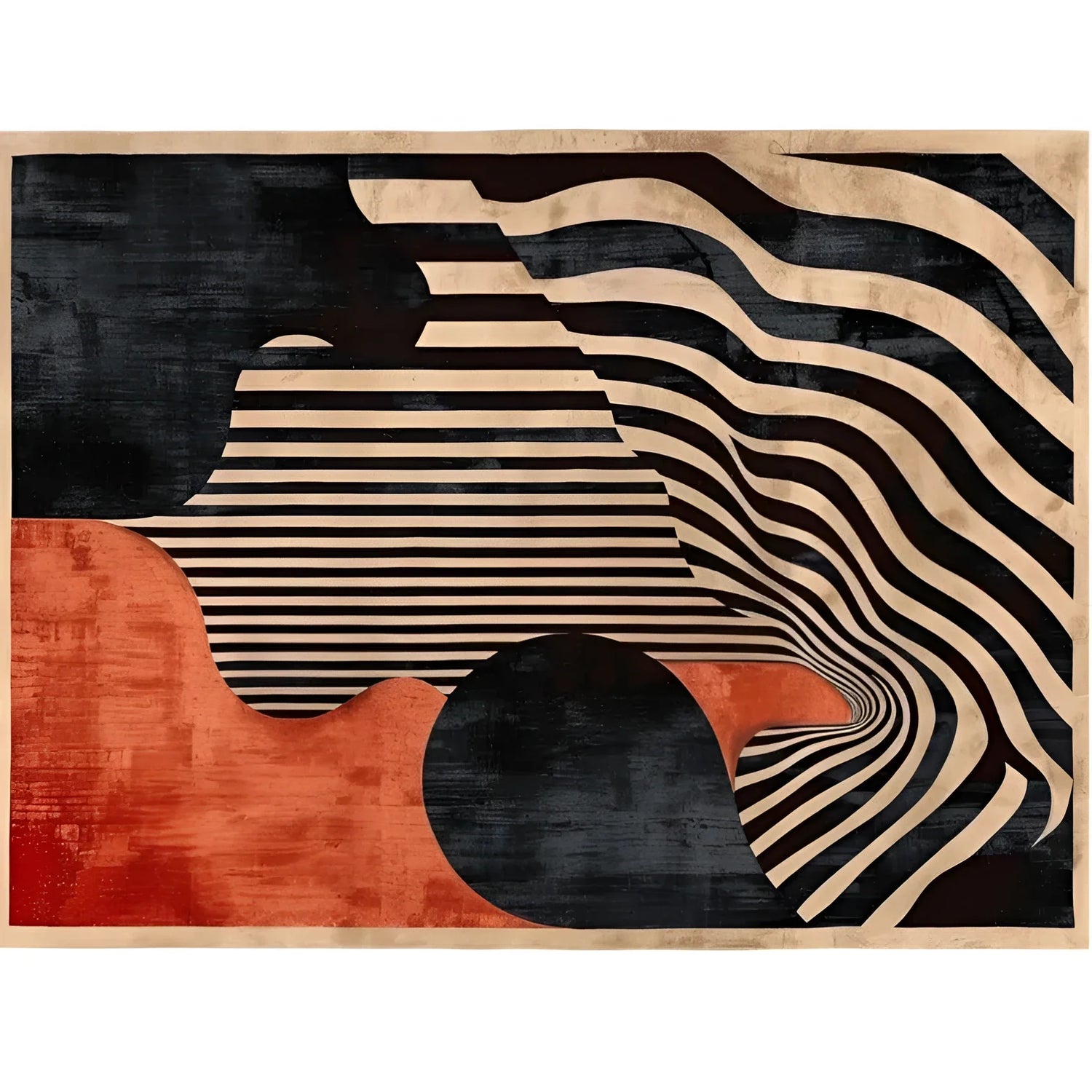 Crimson Noir Classic Hand Tufted Rug