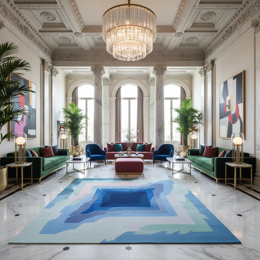 Crystal Vortex Dream Hand Tufted Rug