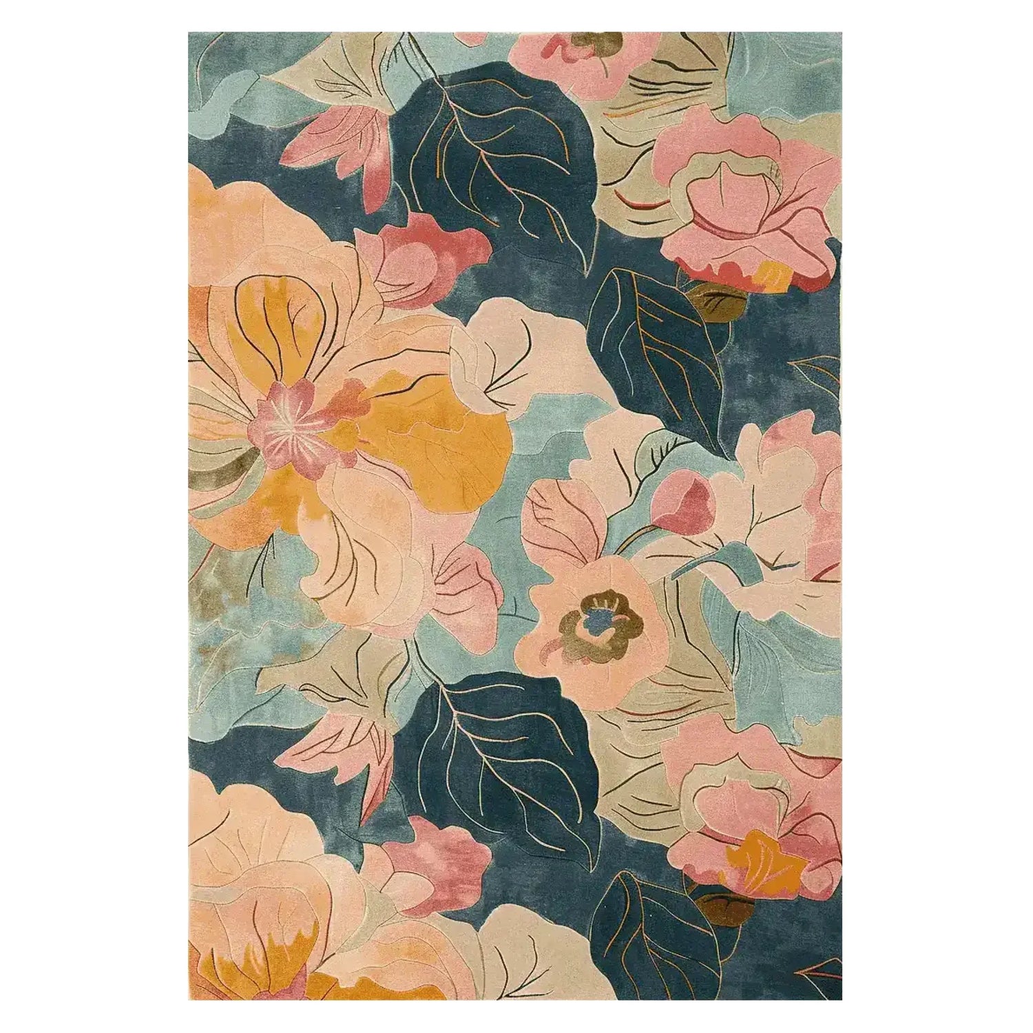 Dance of Petals Hand Tufted Rug