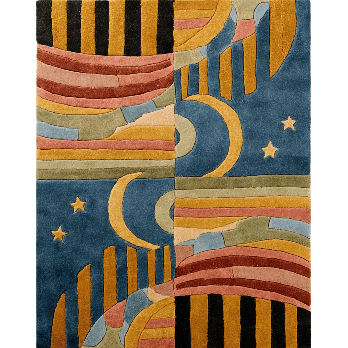 Day and Night Hand Tufted Wool Rug 1 - 1001 Knots