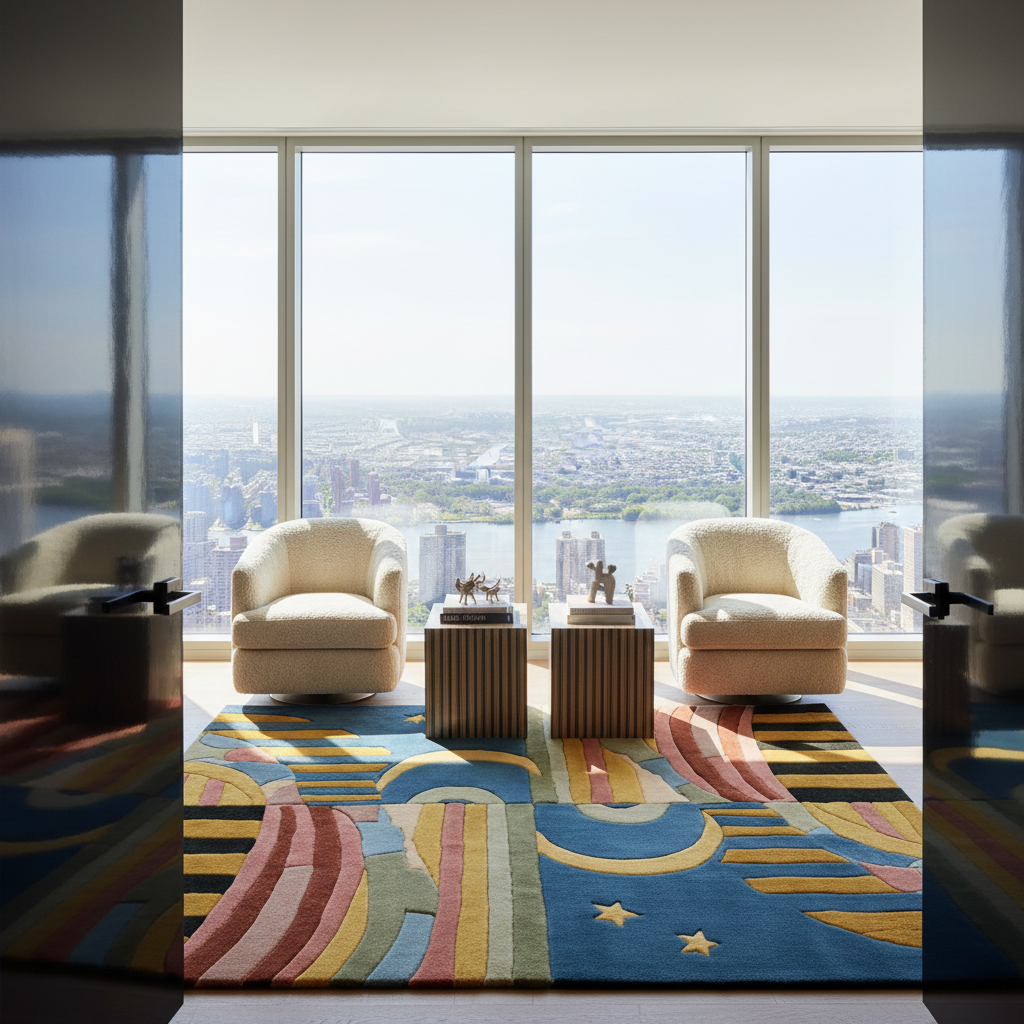 Day and Night Hand Tufted Wool Rug