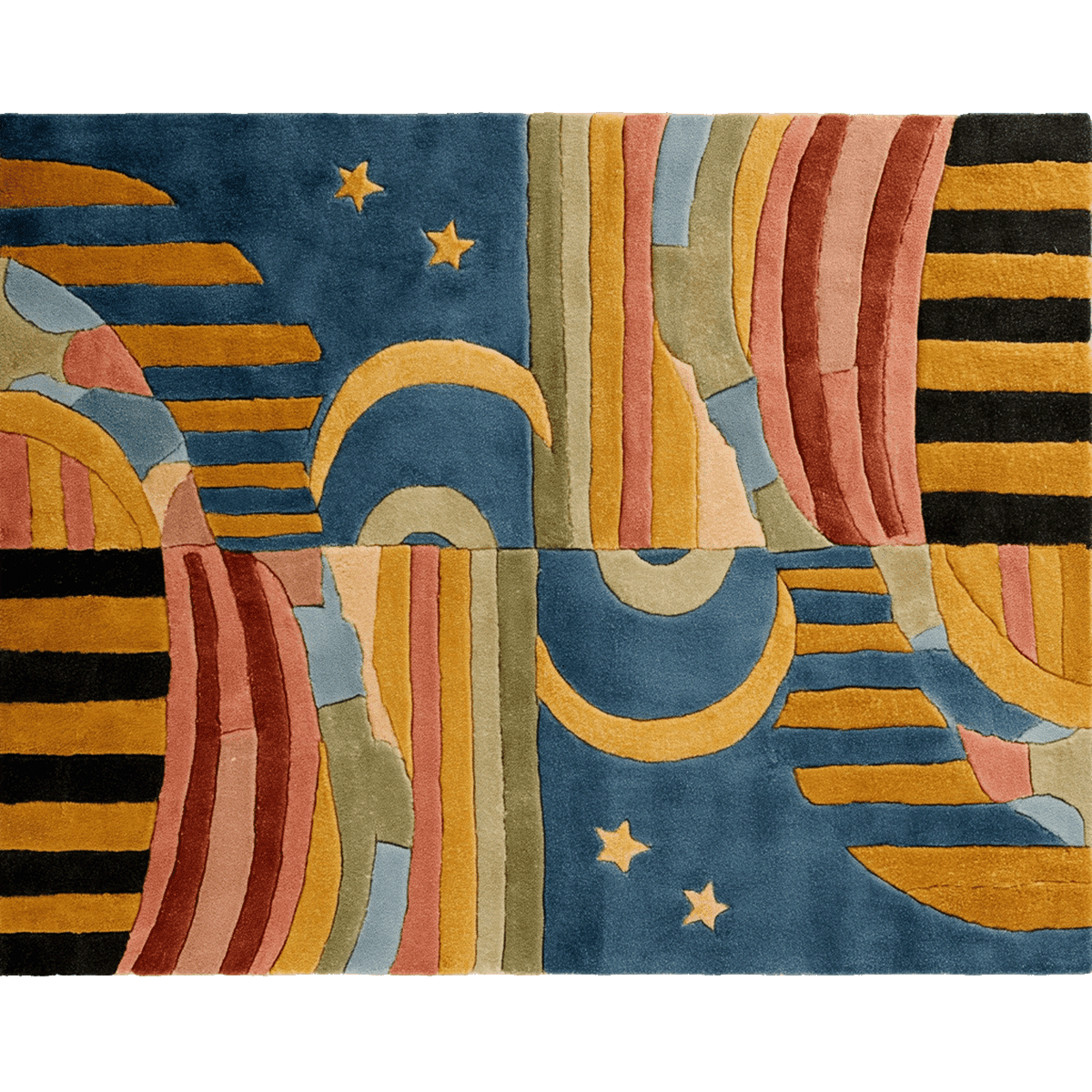 Day and Night Hand Tufted Wool Rug 3 - 1001 Knots