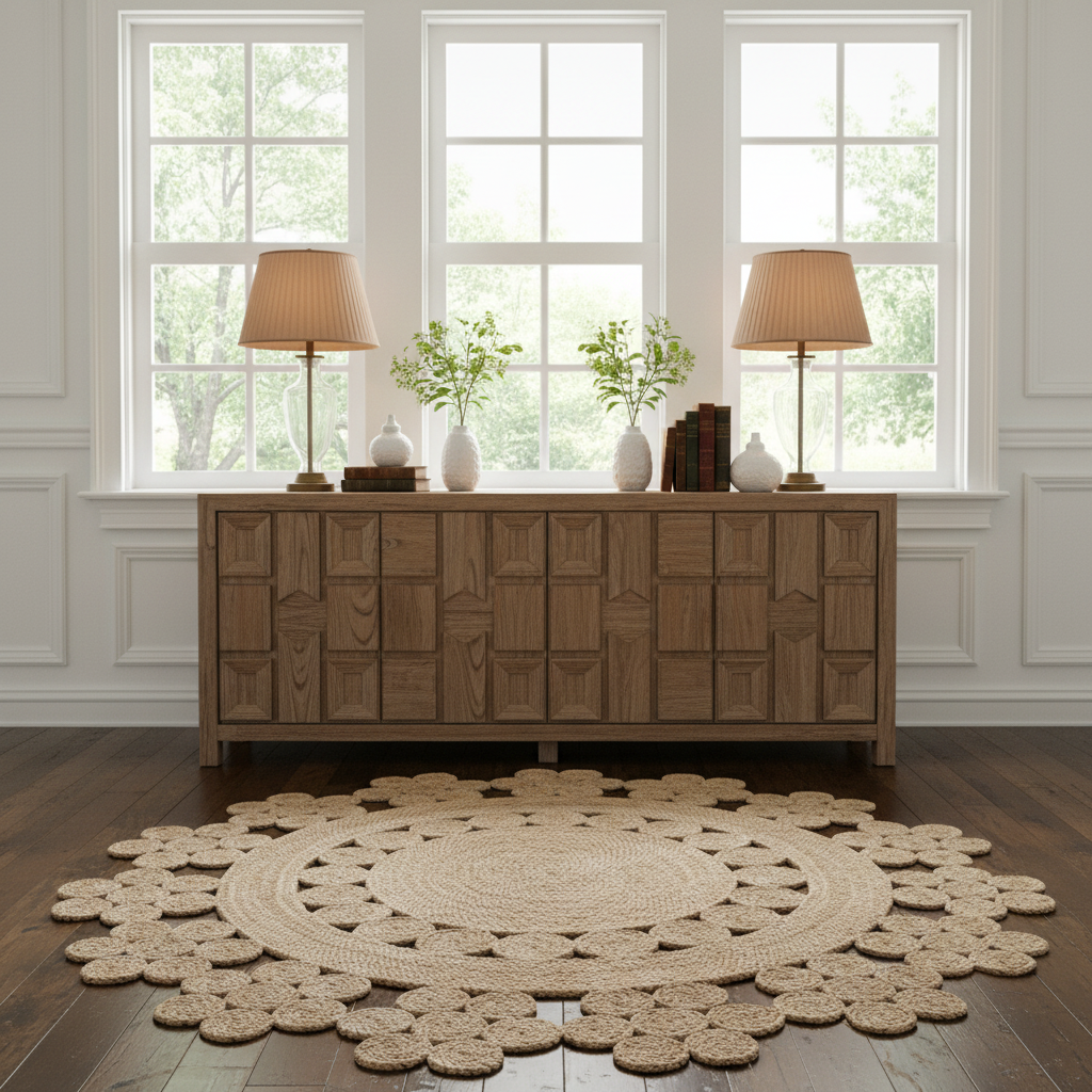 Desi Braided Round Jute Rug