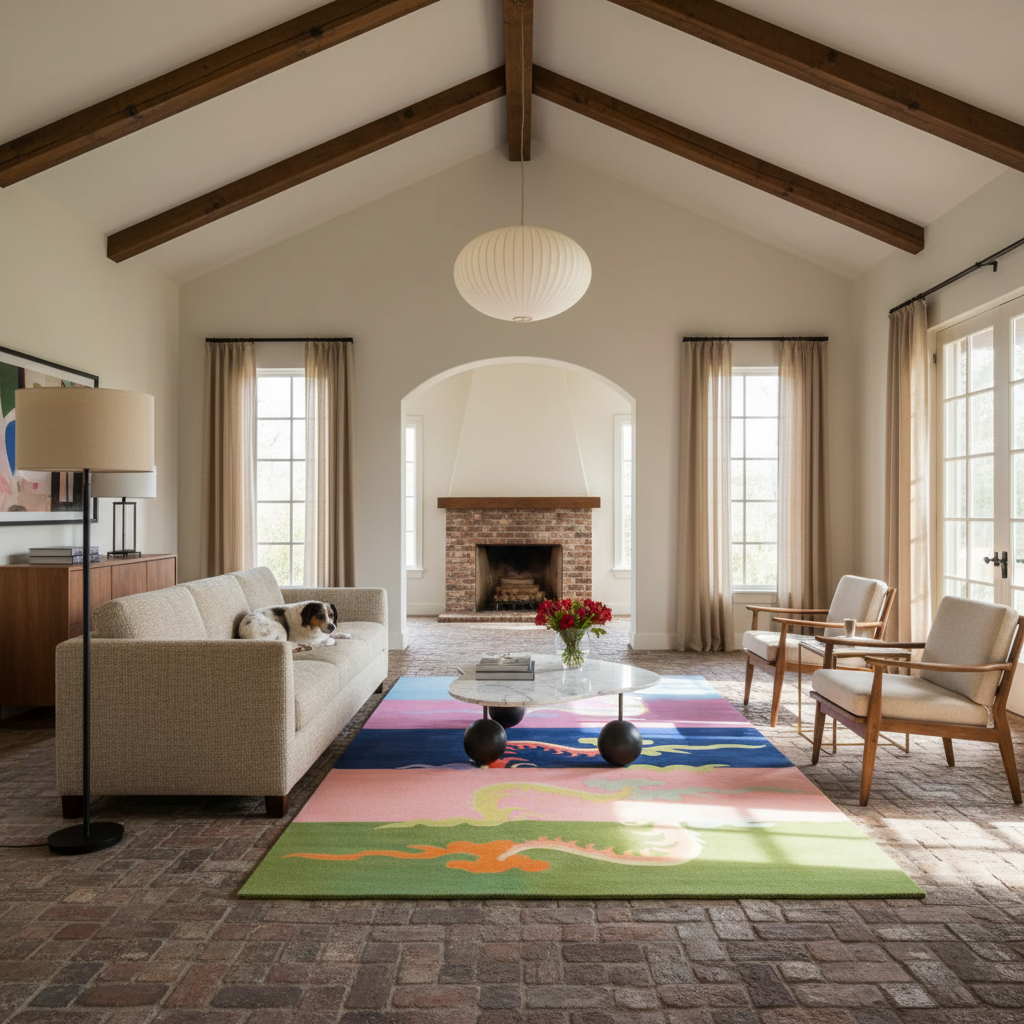 Dragon Horizon Symphony Hand Tufted Wool Rug