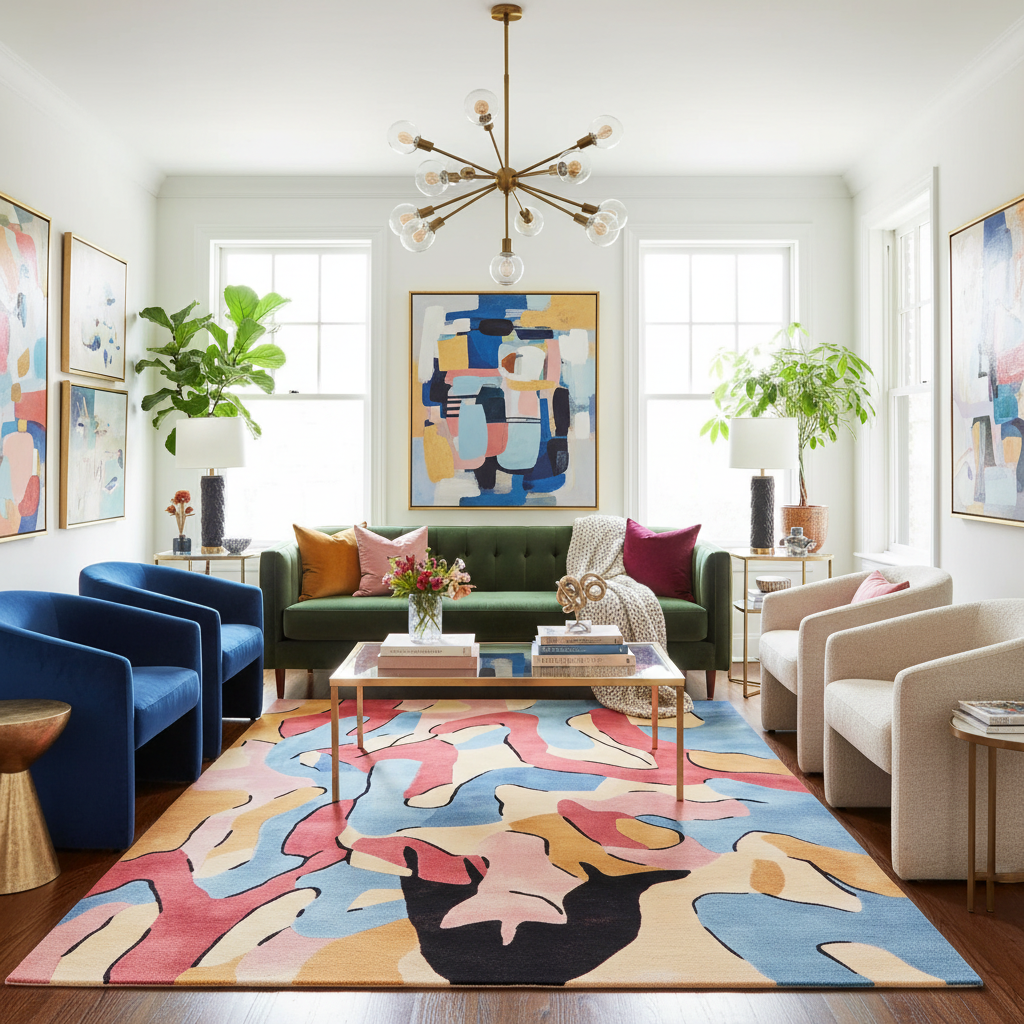Dream Logic Tangle Hand Tufted Rug