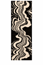 Drift Ink Hand Tufted Wool Rug Runner 3 - 1001 Knots