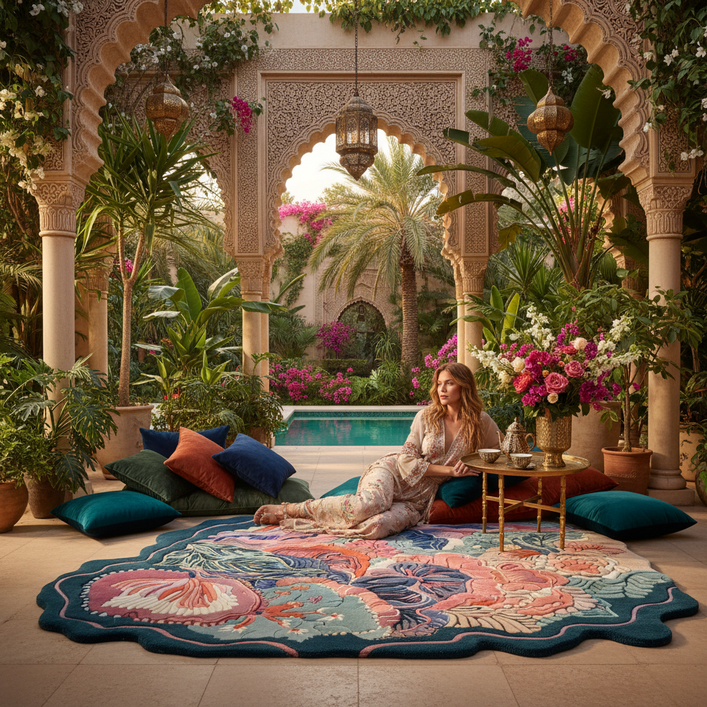 Eclectic Garden Hand Tufted Wool Rug