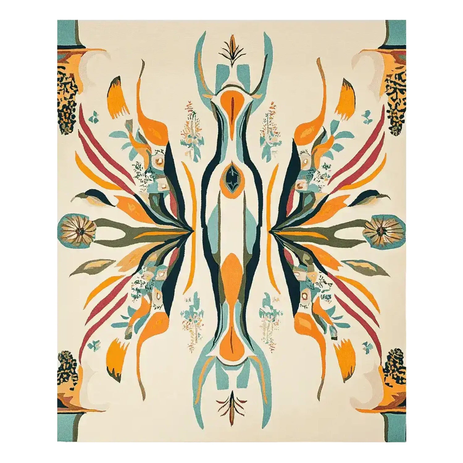 Electric Abstract Pulse Hand Tufted Rug