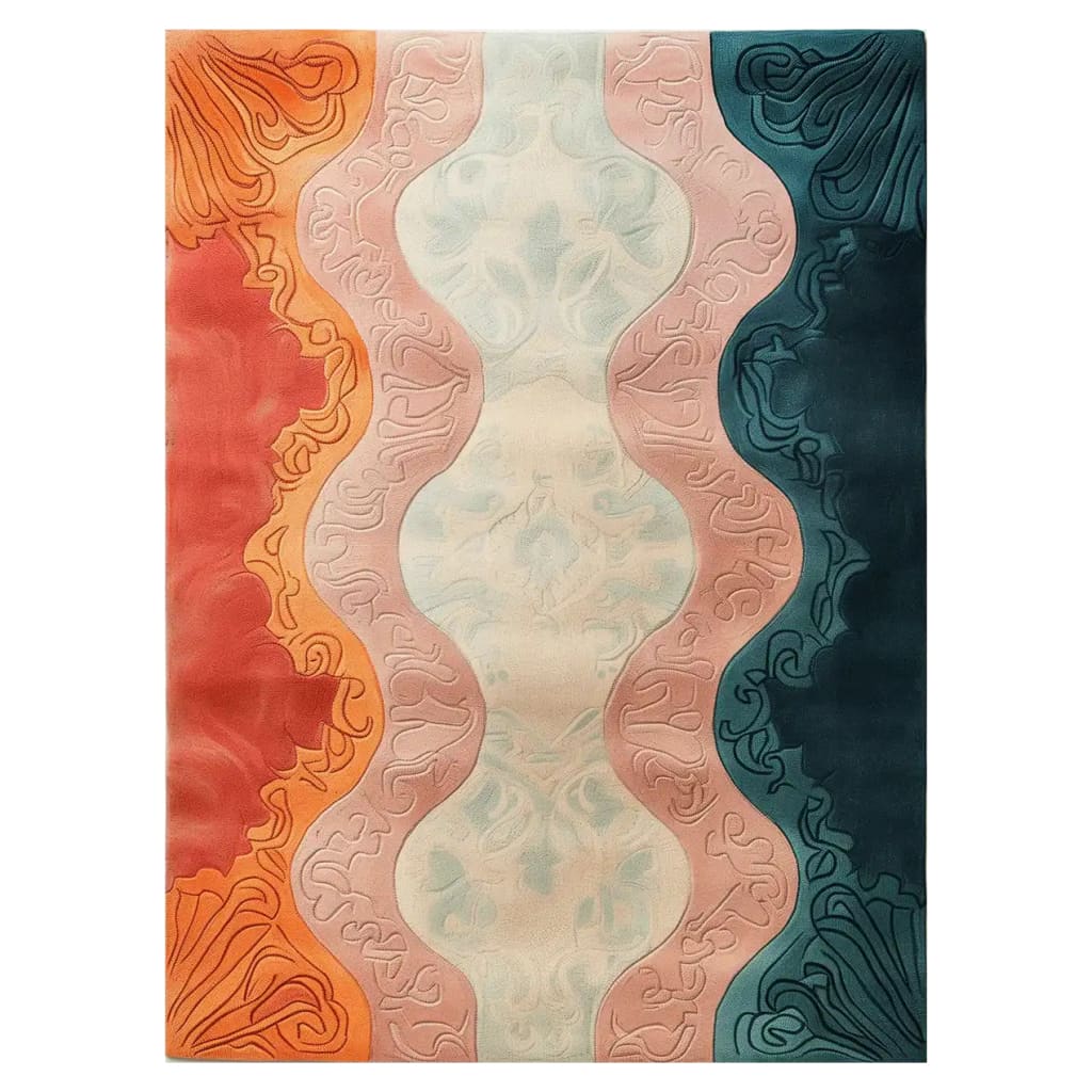 Elegant Fusion Hand Tufted Wool Rug