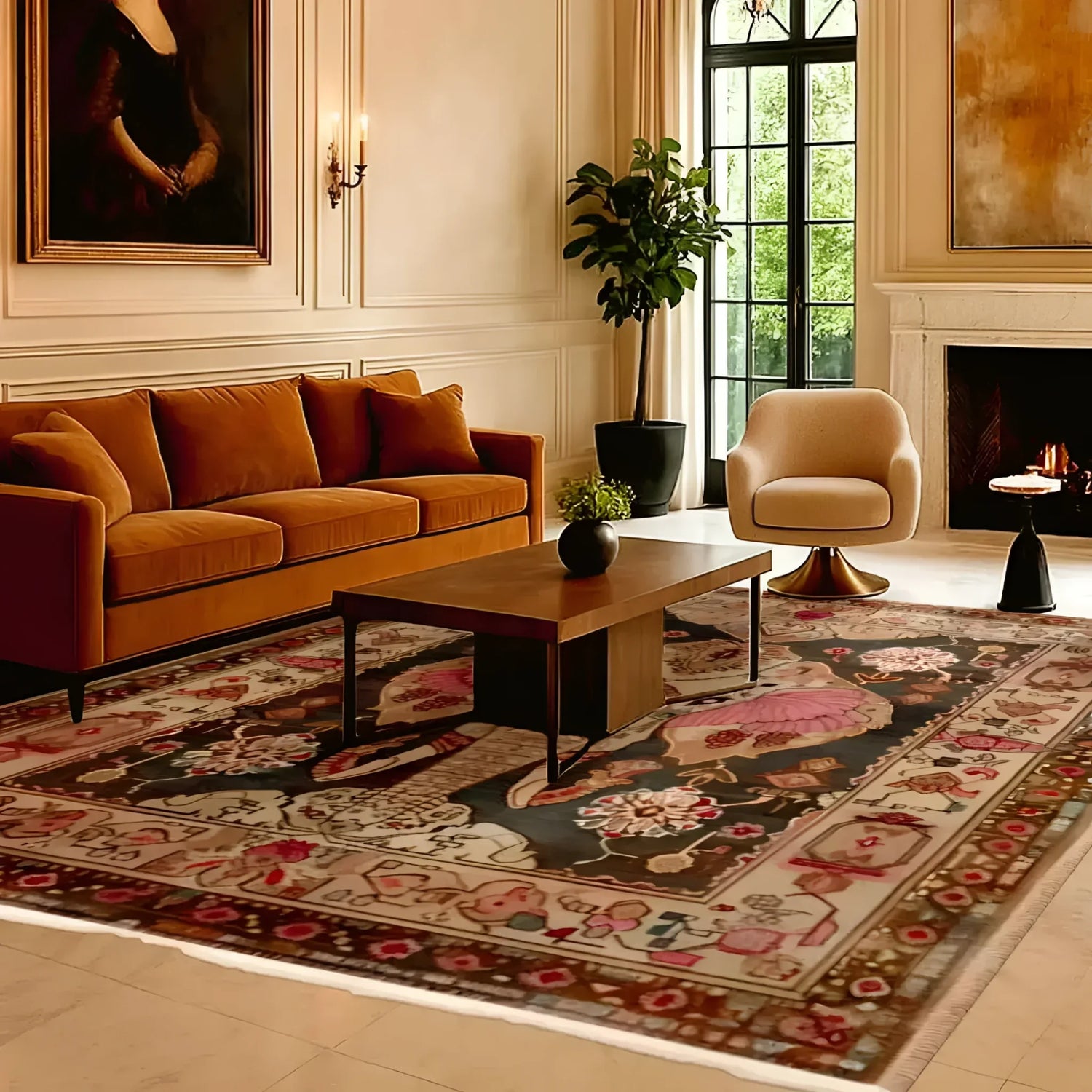 Elephantine Grace Hand Knotted Area Rug