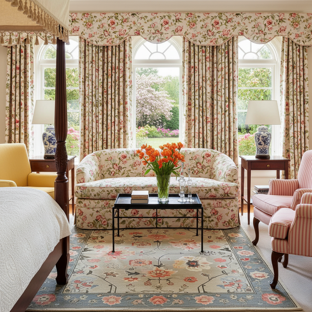 Elysian Bloom Knotted Wool Rug