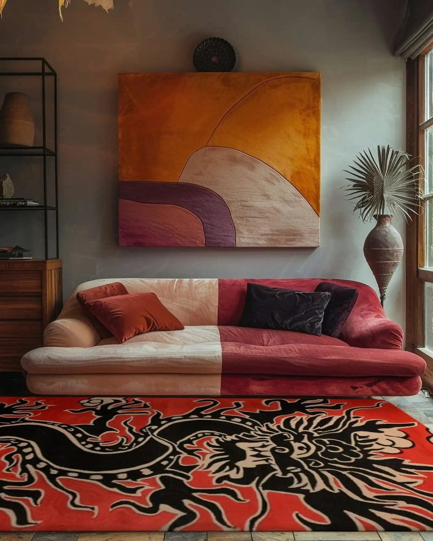 Emberstorm Dragon Hand Tufted Rug