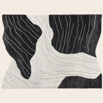 Erosion Stream Veins Hand Tufted Rug - rug
