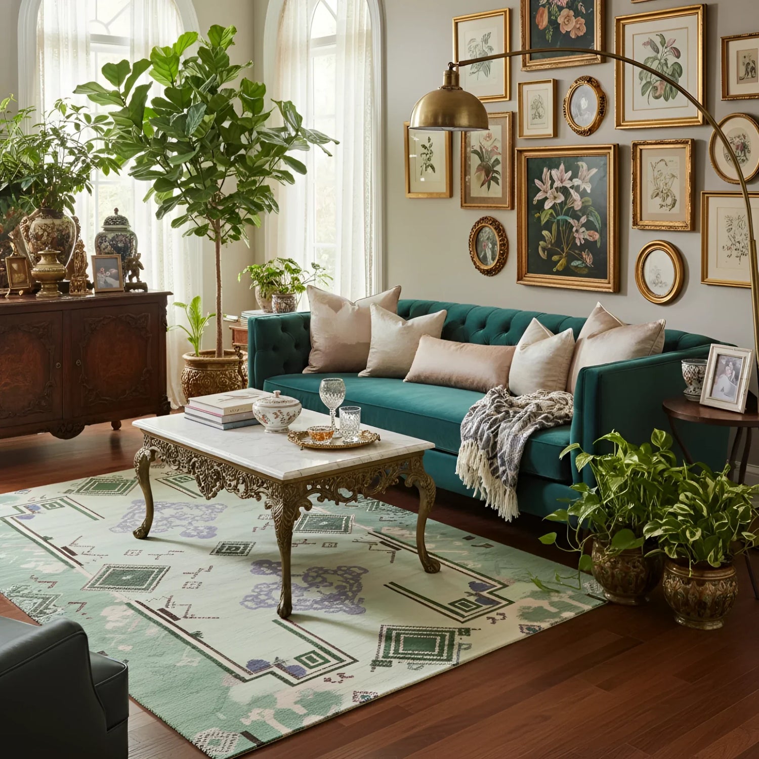 Ethereal Verde Hand Tufted Rug