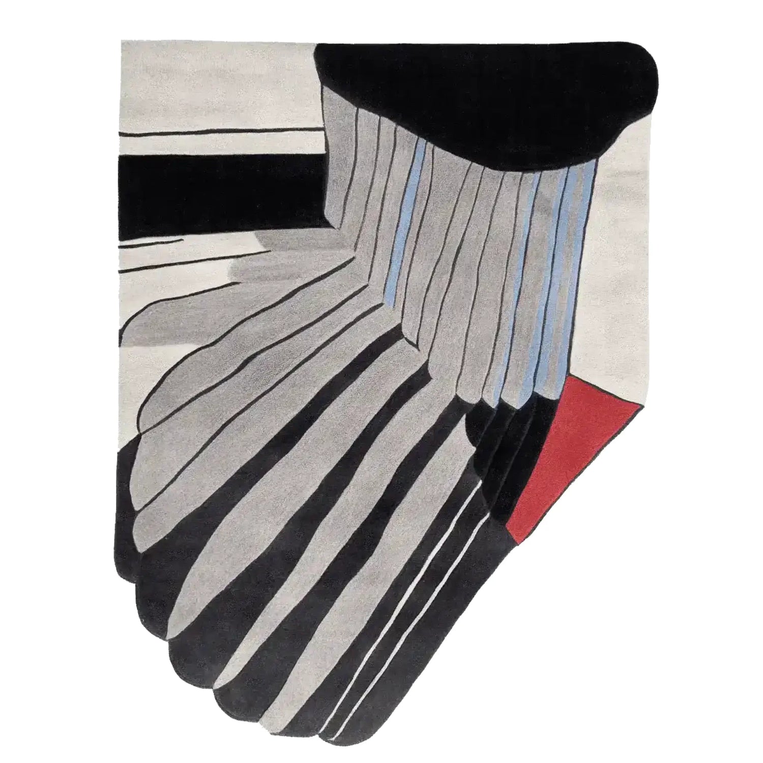 Feathered Geometry Hand Tufted Rug