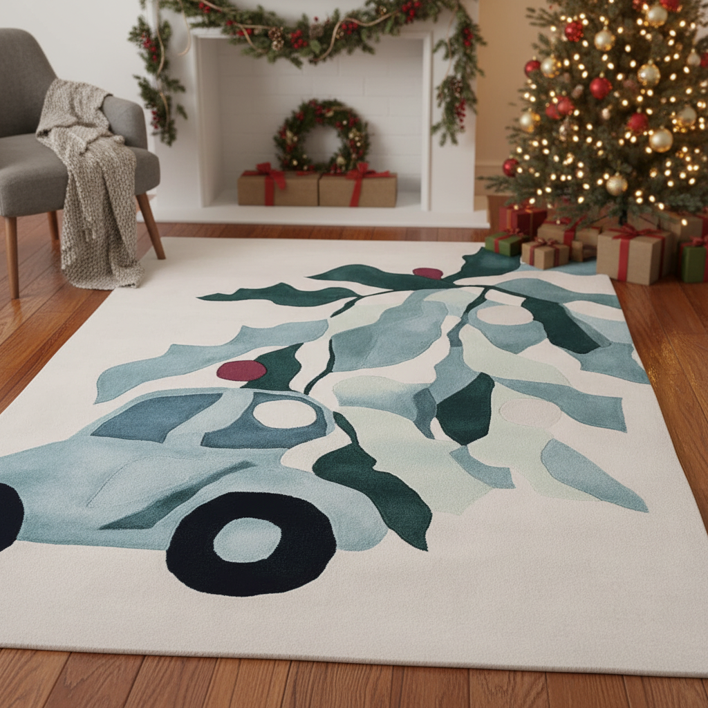 Festive Road Trip Hand Tufted Rug