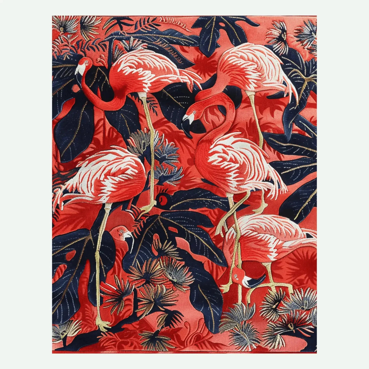 Flamingo Fiesta Hand Tufted Rug 1 - 1001 Knots