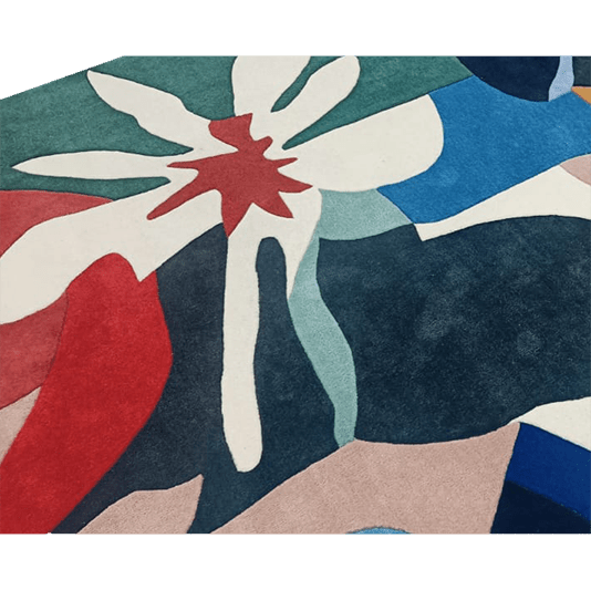 Flora Flutter Hand Tufted Rug 8 x 10 ft 2 - 1001 Knots
