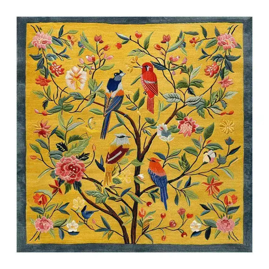 Floral Flock Harmony Hand Tufted Rug