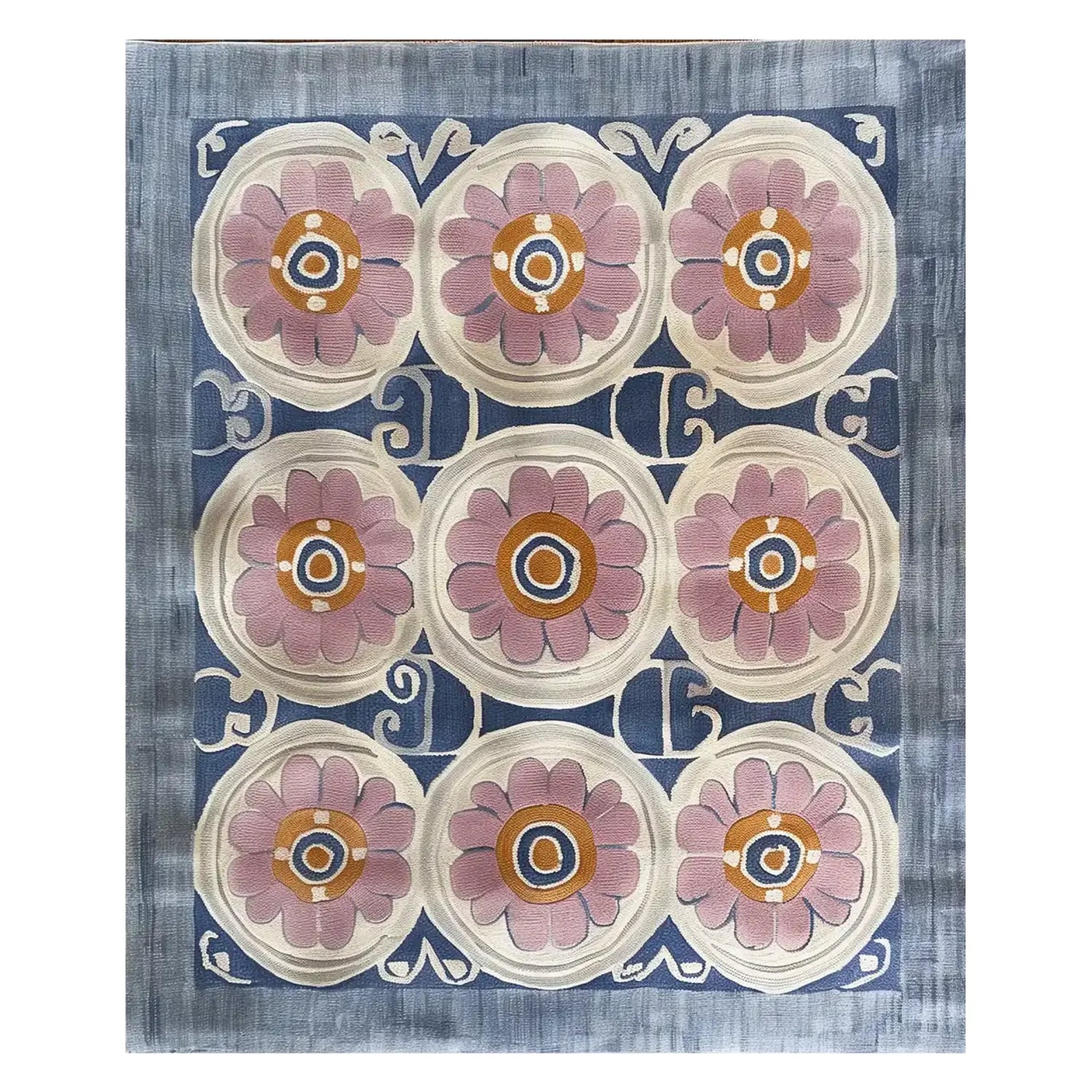 Floral Revival Hand Tufted Wool Rug