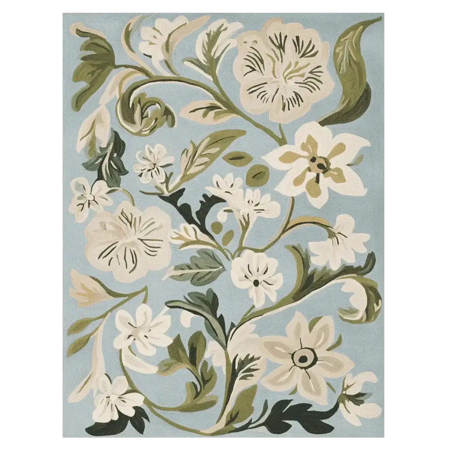 Flowery Mood Hand Tufted Rug