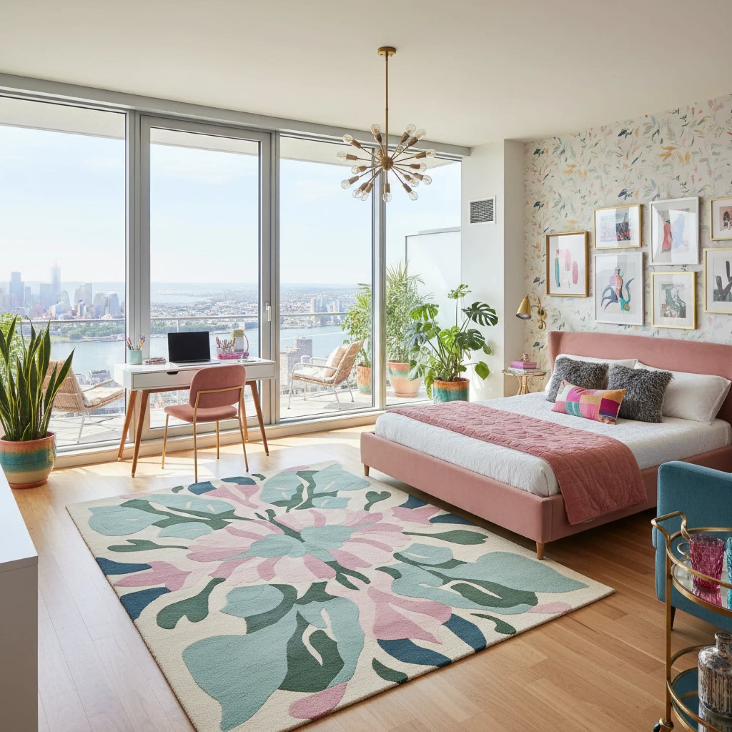 Fracture Bloom Core Hand Tufted Rug