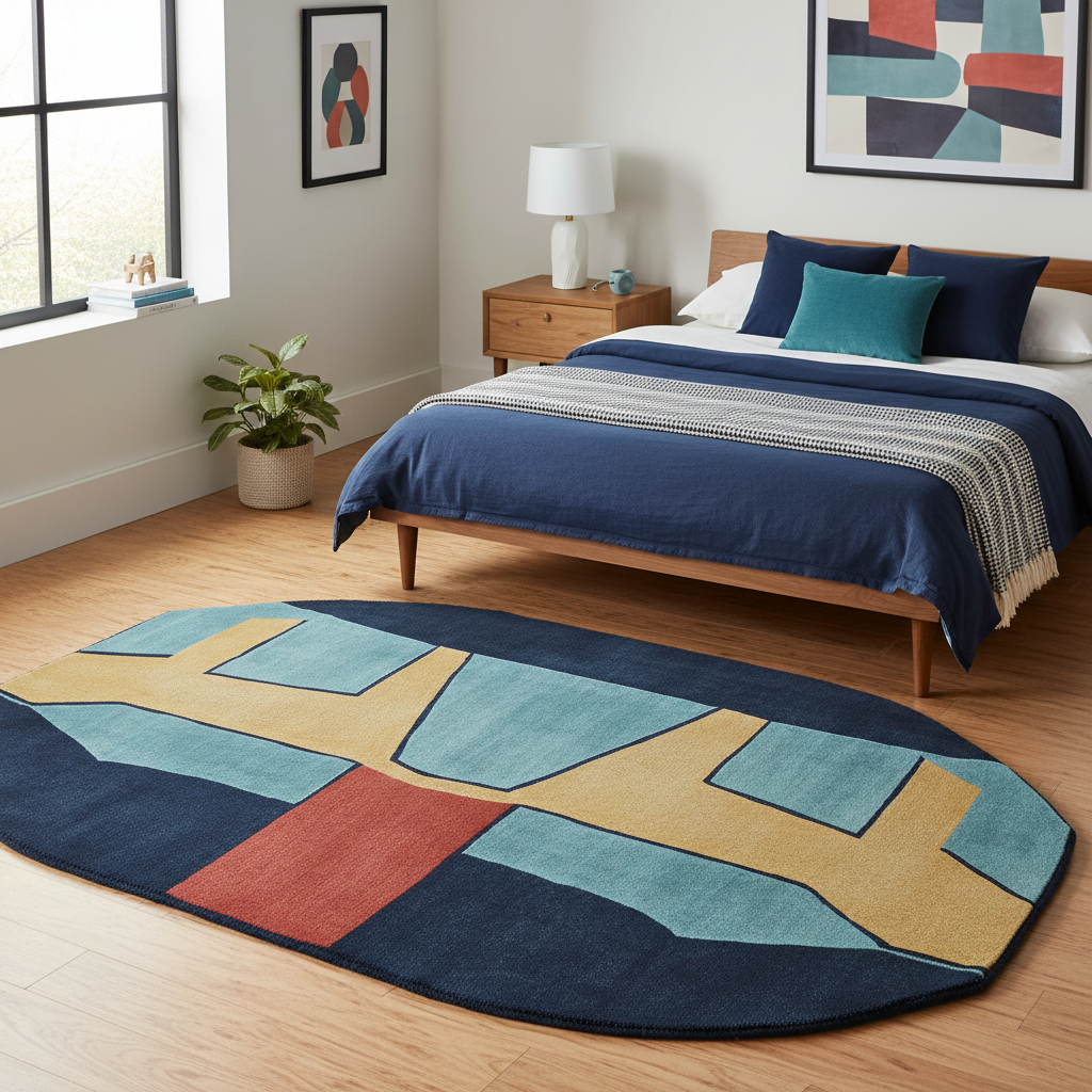Fractured Path Echo Hand Tufted Rug