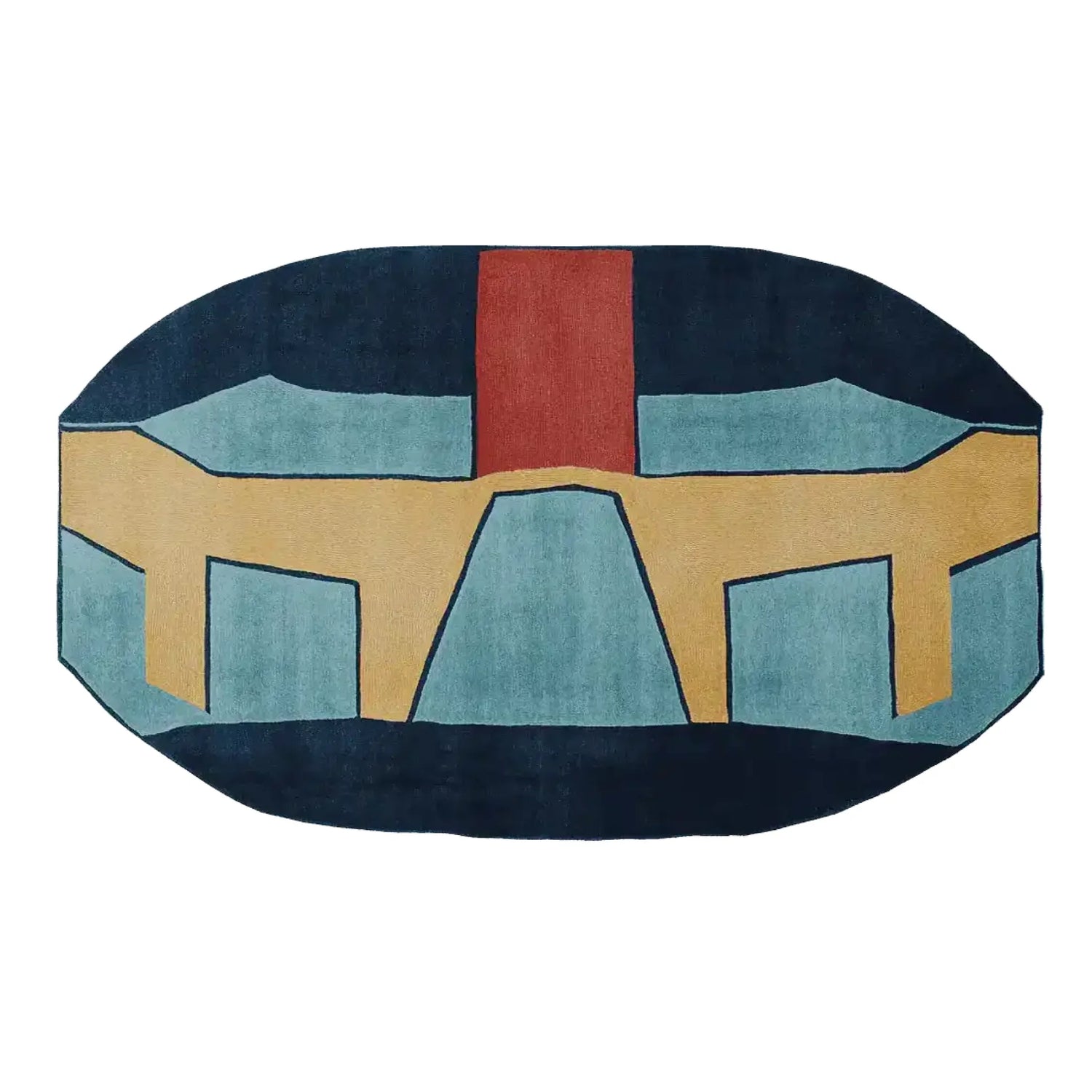 Fractured Path Echo Hand Tufted Rug