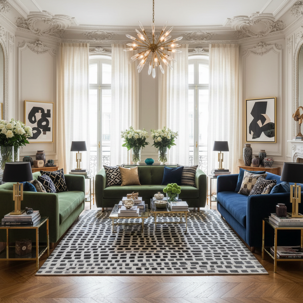 Fragments of Form Hand Tufted Rug