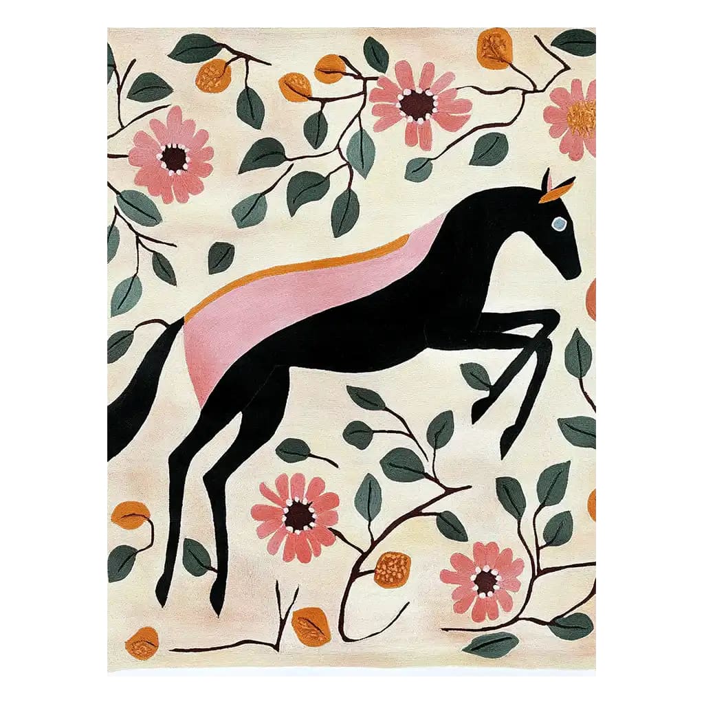 Galloping Dream Hand Tufted Wool Rug