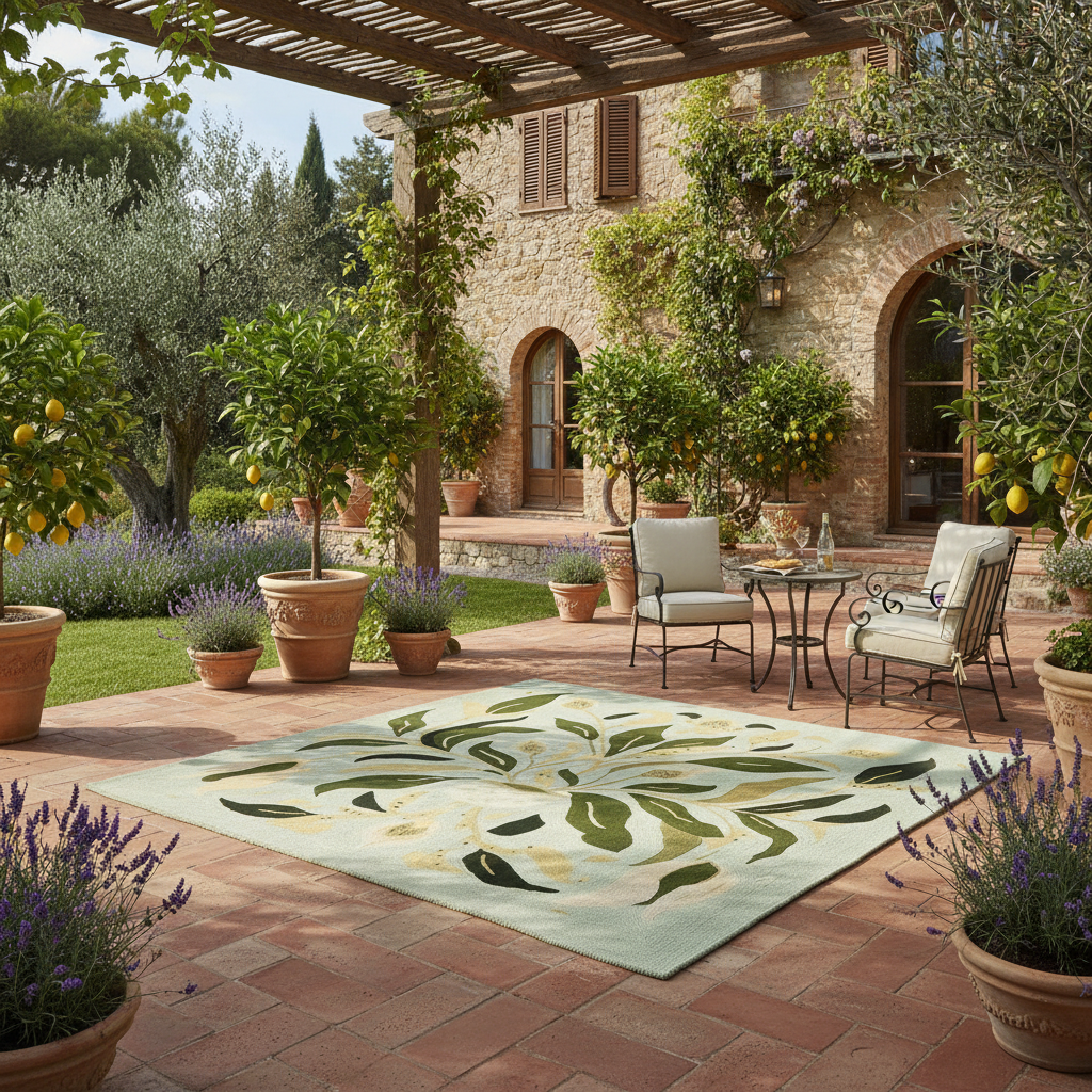 Garden Drift Form Hand Tufted Rug