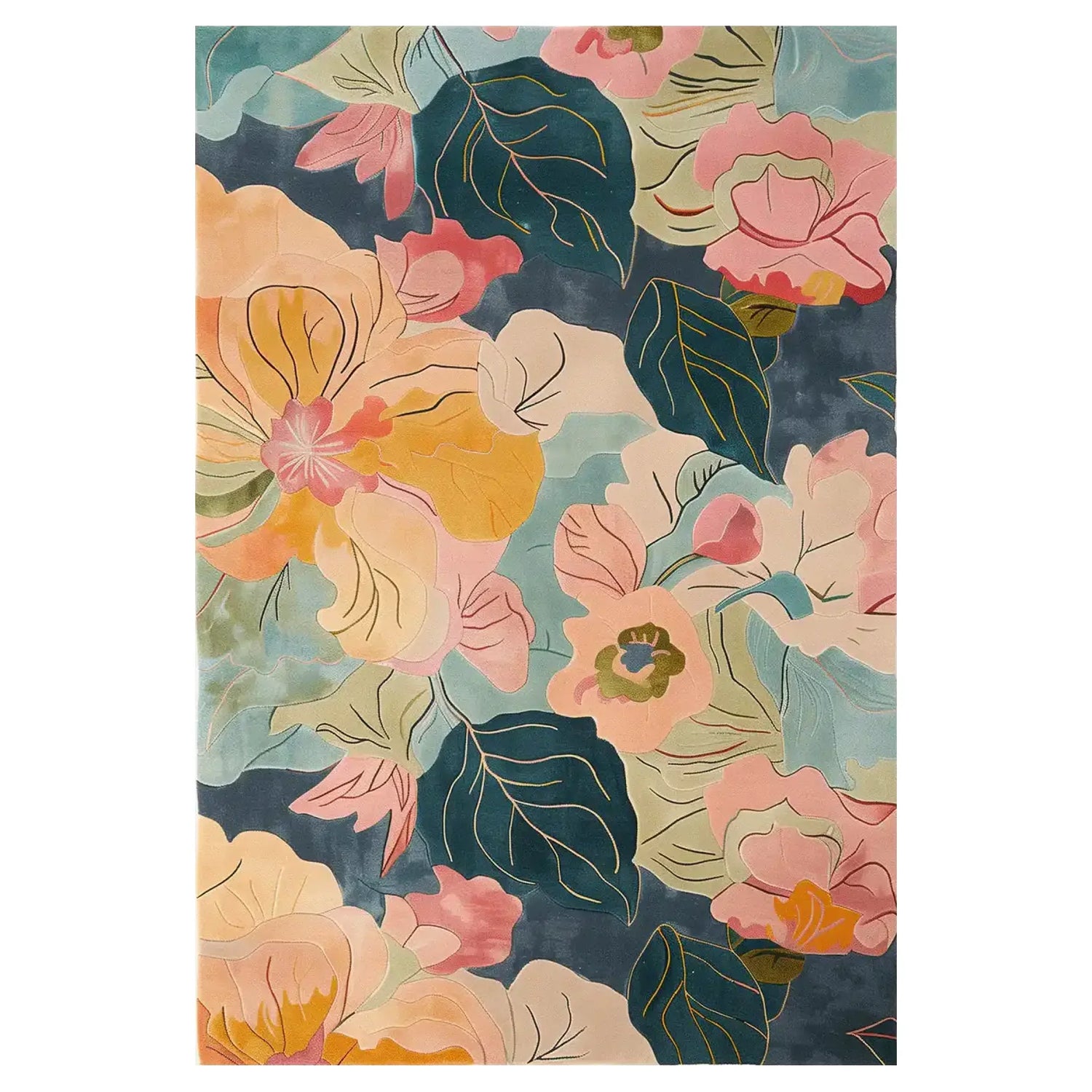 Garden Elegance Hand Tufted Wool Rug