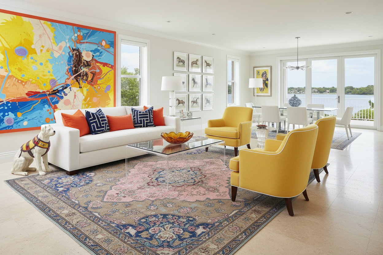 Garden Enchantment Knotted Wool Rug