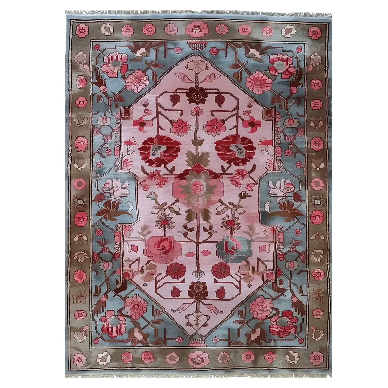 Garden Enchantment Knotted Wool Rug