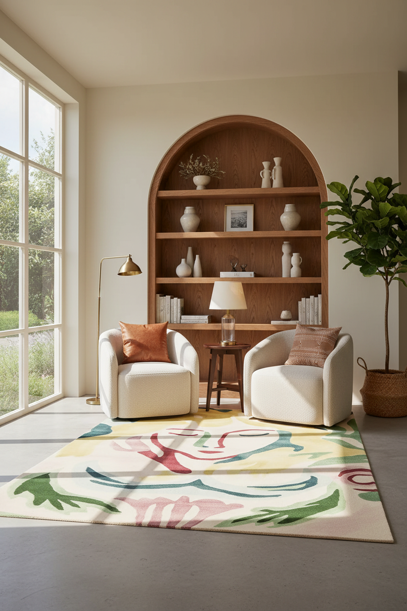 Garden Muse Abstract Hand Tufted Rug