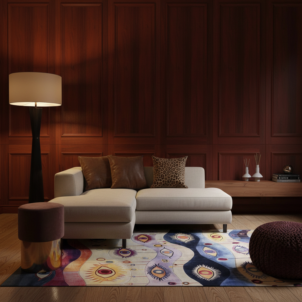 Gaze of Wonder Hand Tufted Rug