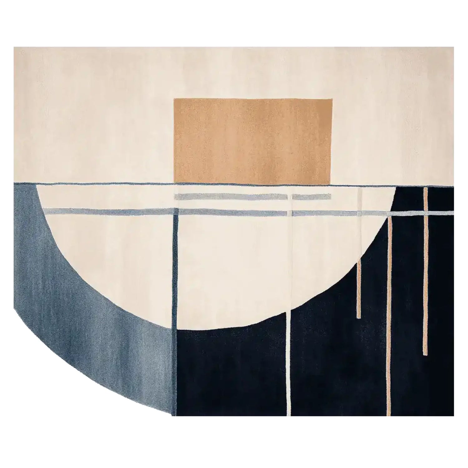 Geometry of Stillness Hand Tufted Rug